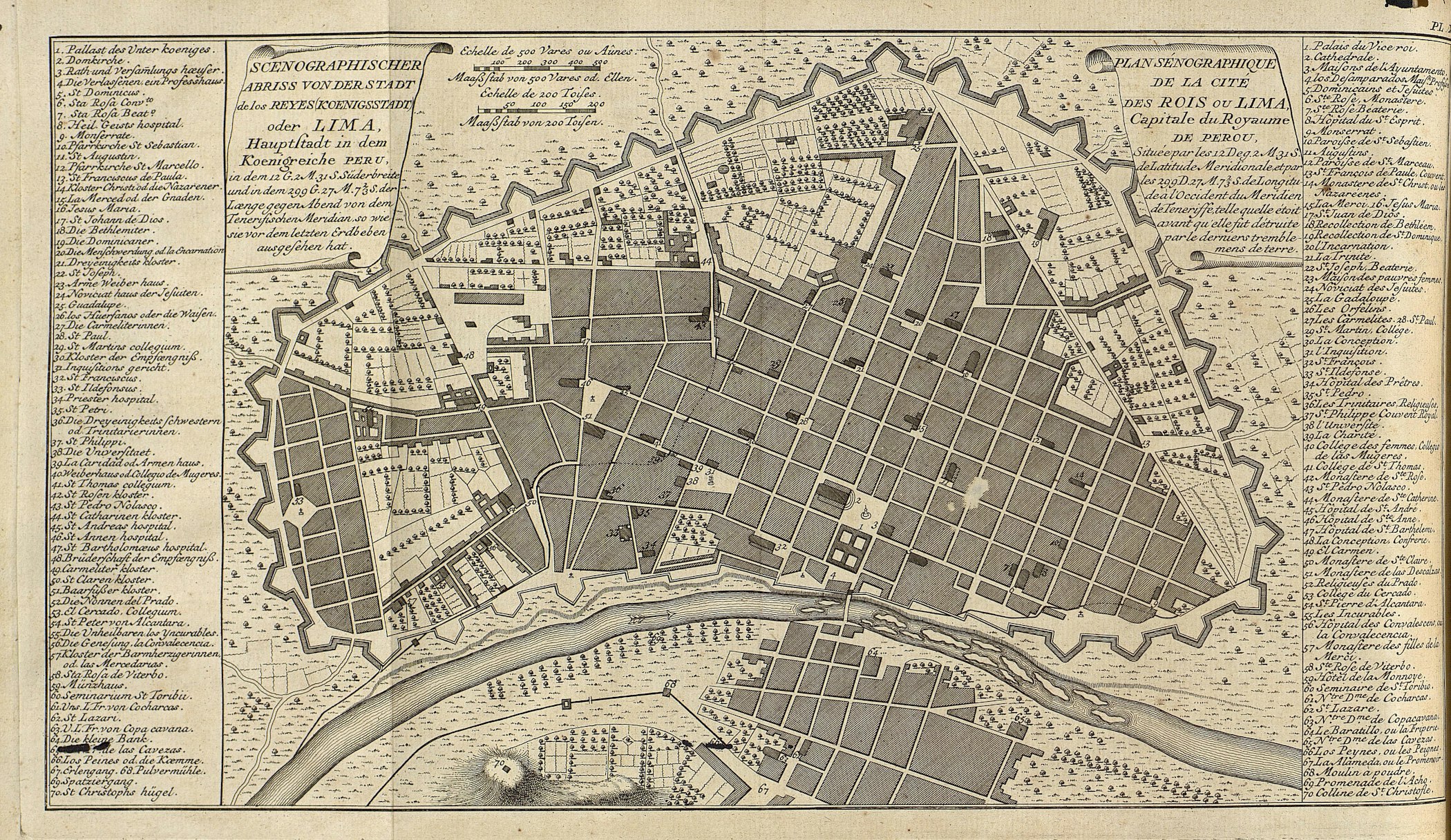 Pl Xxii  Plan Senographique De La Cite Des Rois Ou Lima 19864999310