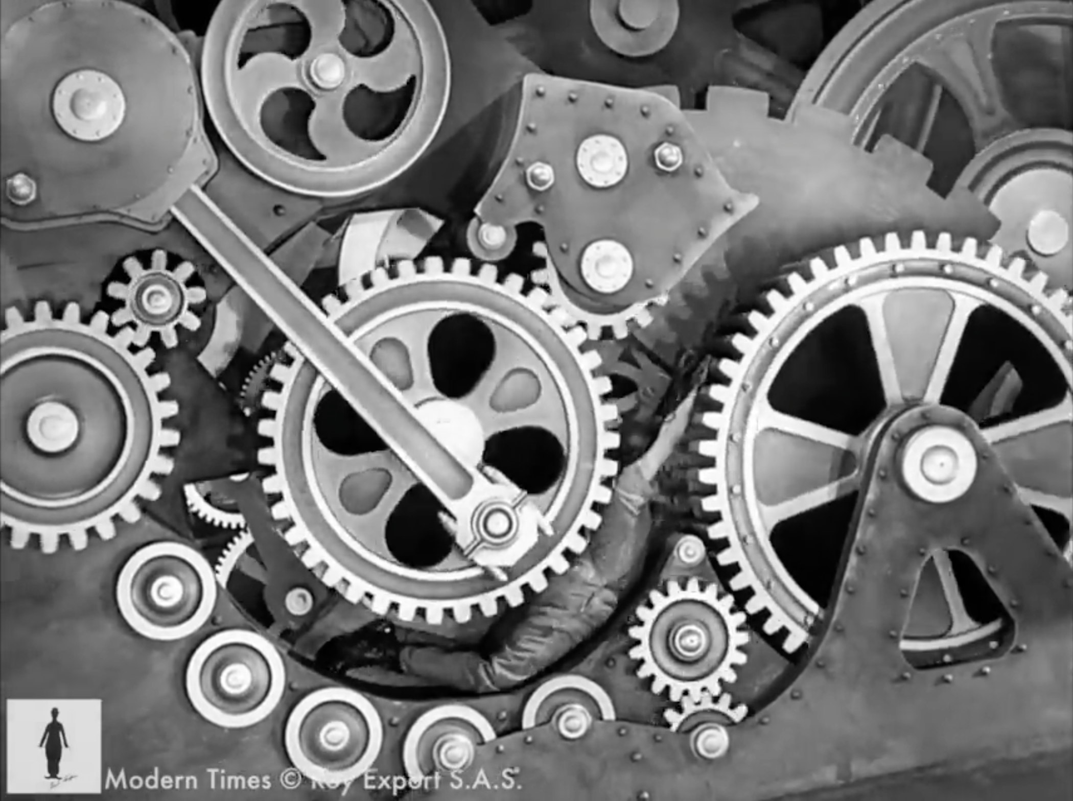 Charlie Chaplin Factory Scene Modern Times 1936